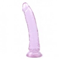 Dong 8.5" Realistic Clear Purple